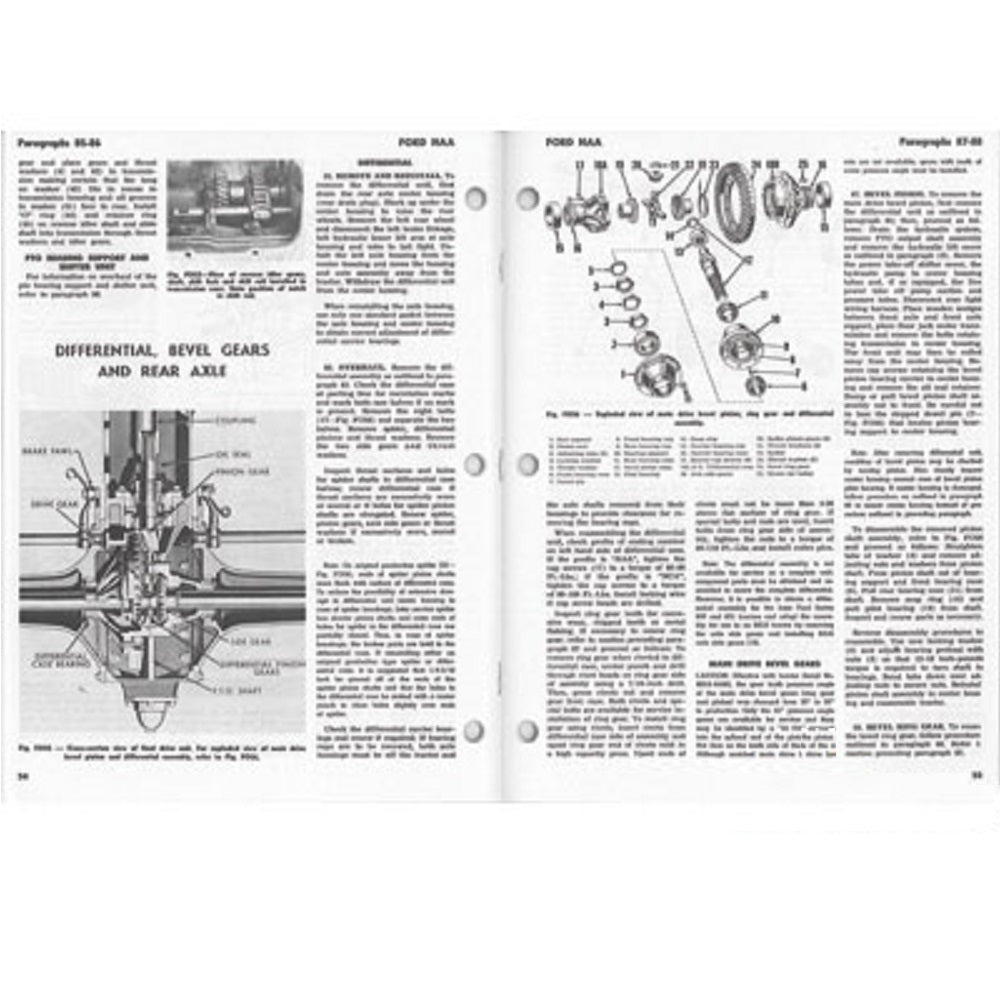Fits Ford NAA JUBILEE TRACTOR I & T SHOP REPAIR MANUAL FO19