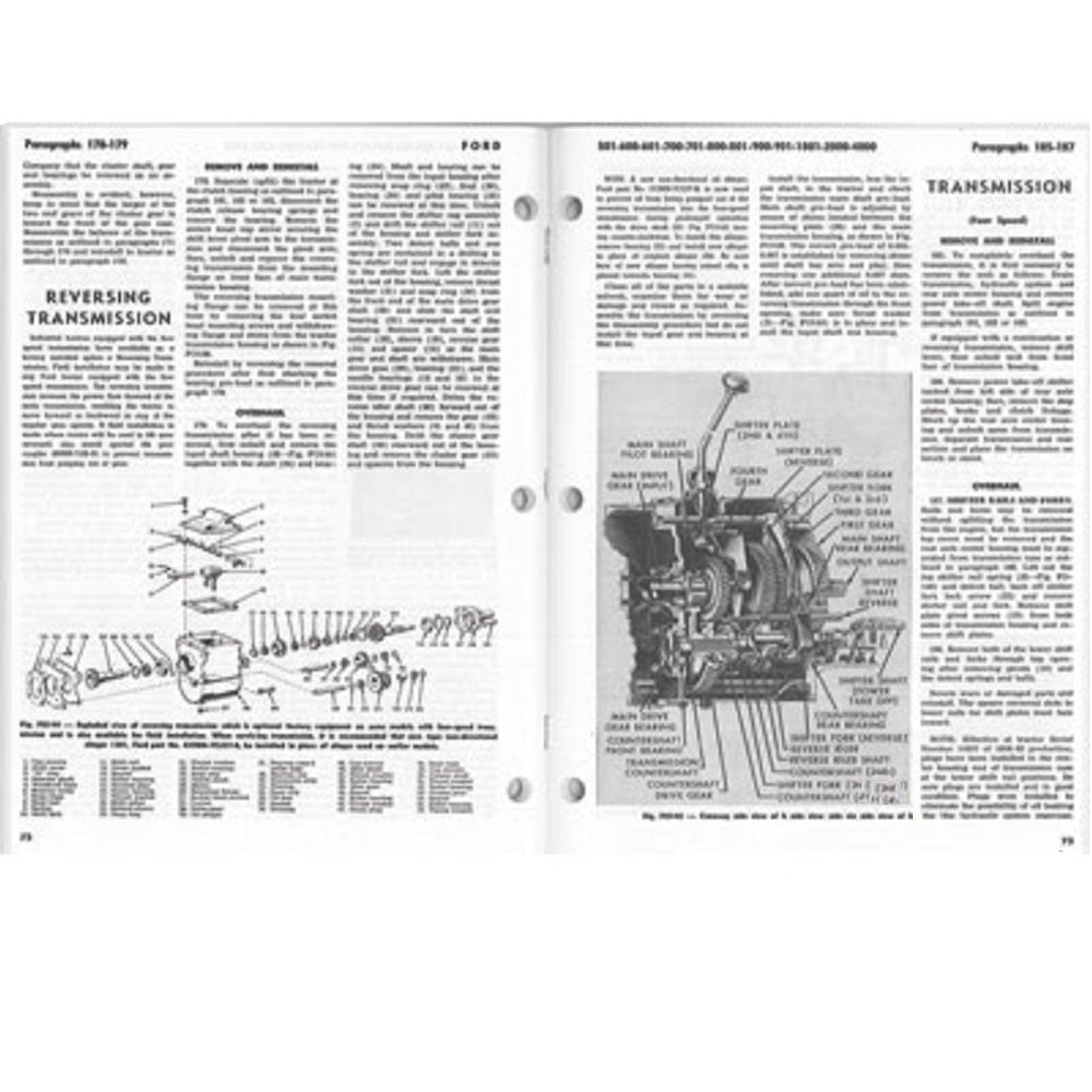 IT MANUAL Fits Ford 501/600/601/700/701/800/801/900/901/2000/4000 # FO-20