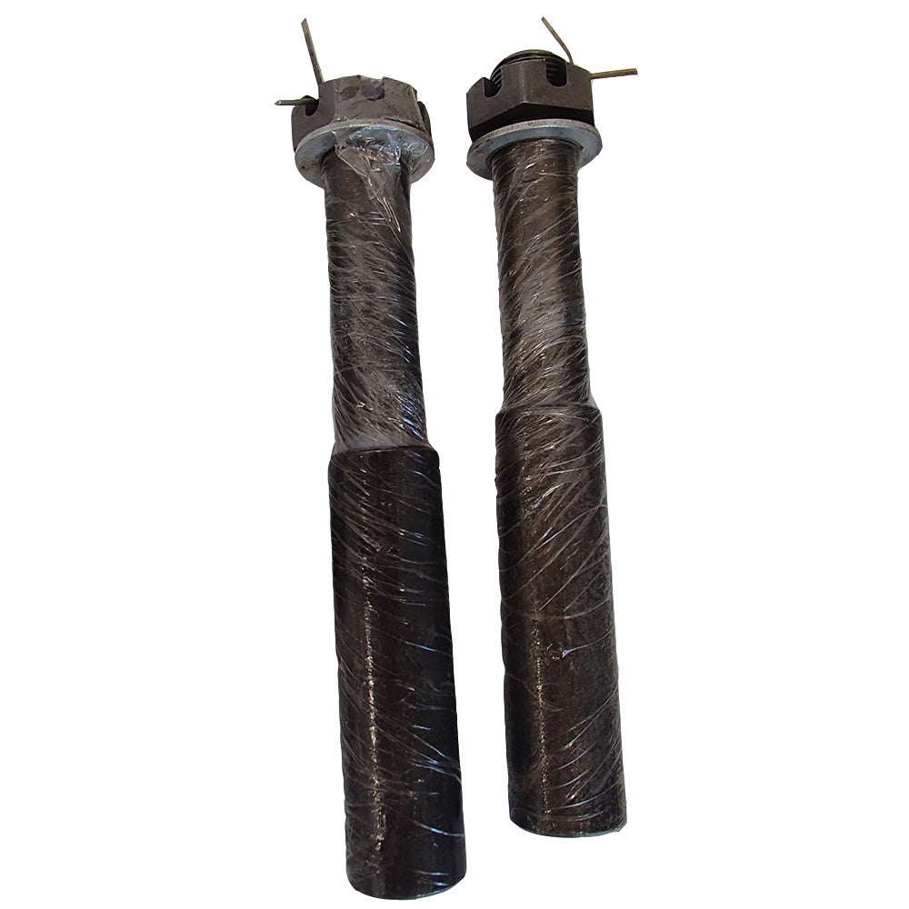 Pair of 4-Bolt On 4 Inch Hub and 1” Spindle Assembly