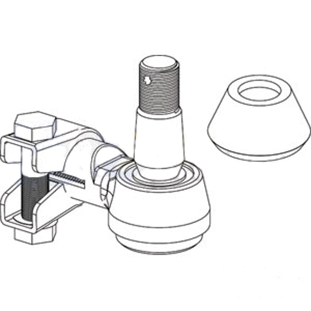 Steering Cylinder End Fits Case/International Harvester Replaces 186140C91