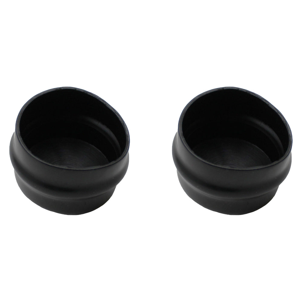 QTY 2: Front Spindle Cap(Black)
 Fits John Deere Replaces M128102