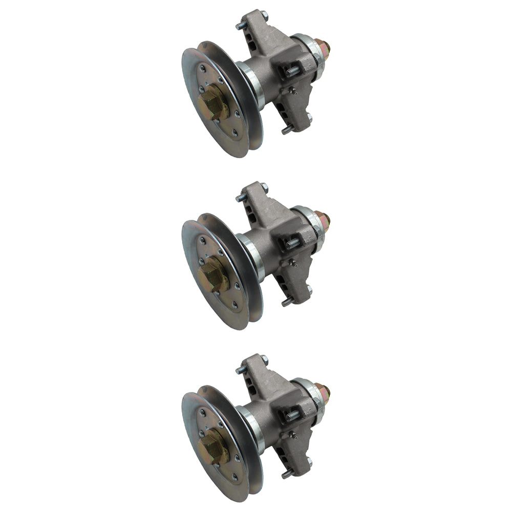3x Spindle & Pulley Set Fits Cub Cadet 618-04129A 918-04129 618-04129