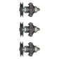 3x Spindle & Pulley Set Fits Cub Cadet 618-04129A 918-04129 618-04129