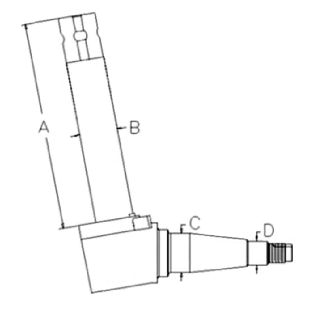Spindle 5166146 Fits Ford New Holland 4835 5635 6635 7635 Tl100