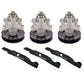 91804125C New Blades & Spindles Set 94204056C Fits Cub Cadet Series 1000 Mowers