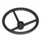 Steering Wheel Leather Wrapped Black Fits John Deere 6420 6620 6300 6600 6400