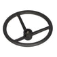 Steering Wheel - Leather Wrapped - Black Fits John Deere Replaces AL173828