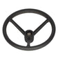 Steering Wheel Leather Wrapped Black Fits John Deere 6420 6620 6300 6600 6400