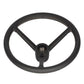 Steering Wheel - Leather Wrapped - Black Fits John Deere Replaces AL173828