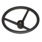 Steering Wheel - Leather Wrapped - Black Fits John Deere Replaces AL173828