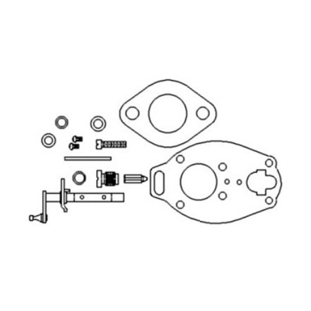 Basic Carburetor Kit w/ Throttle Shaft Fits Vapormatic Replaces BK12V
