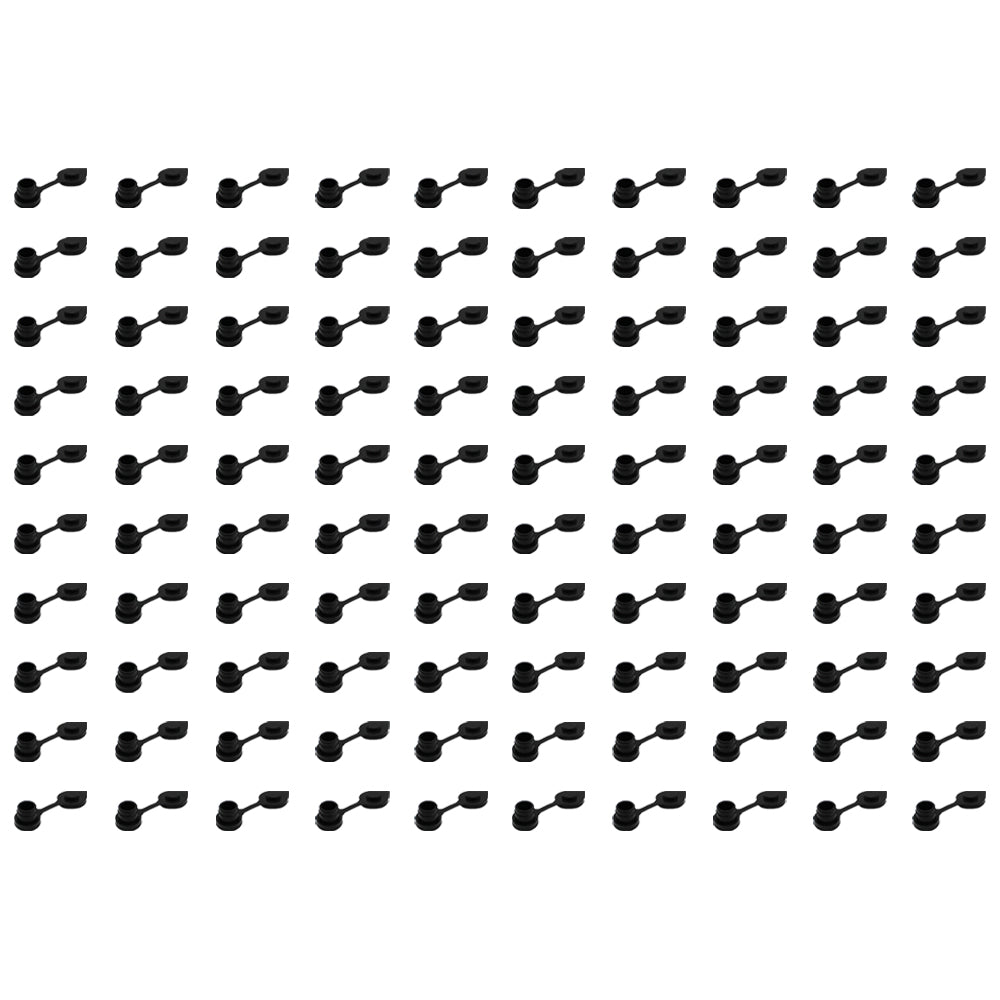 (100) Black Vent Caps for Blitz Wedco Essence Midwest Eagle Fuel Jugs / Gas Can