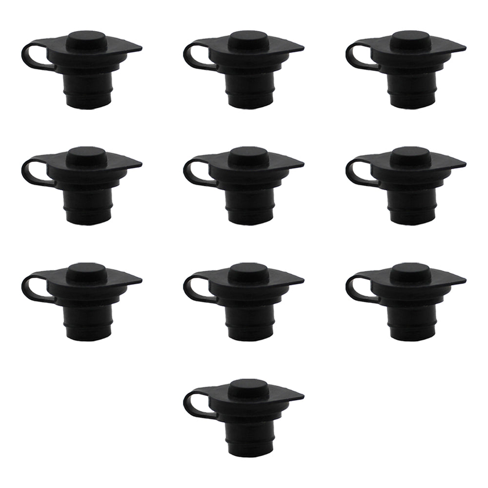 (10) Fuel Air Vent Caps for Gas Can Diesel Jug - Retaining Lip Ventilation Plug