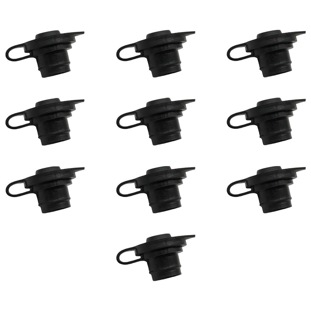 (10) Fuel Air Vent Caps for Gas Can Diesel Jug - Retaining Lip Ventilation Plug