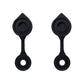 2 Pack- Heavy Duty Vent Caps, Black w/ Retaining Lip for Gas Diesel Fuel Can Jug