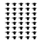 Qty 40: Gas Can Vent Cap (Black)  Fits Universal Products