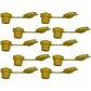 Set of Ten (10) Yellow Vent Caps For Gas Diesel Fuel Kerosene Water Jugs Cans