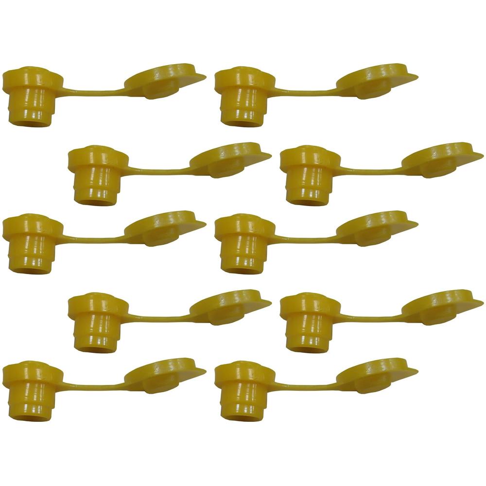 10 Yellow Replacement Gas Can Fuel Jug Vent Caps Eagle Chilton Spouts