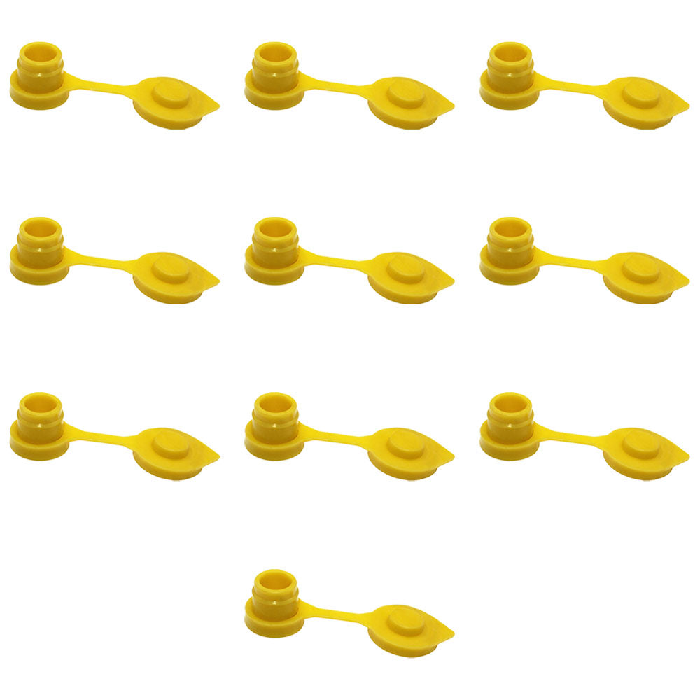 Qty 10: Gas Can Vent Caps (Yellow)  Fits Universal Products