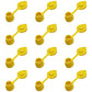 Set of Twelve (12) Yellow Vent Caps For Gas Diesel Fuel Kerosene Water Jugs Cans