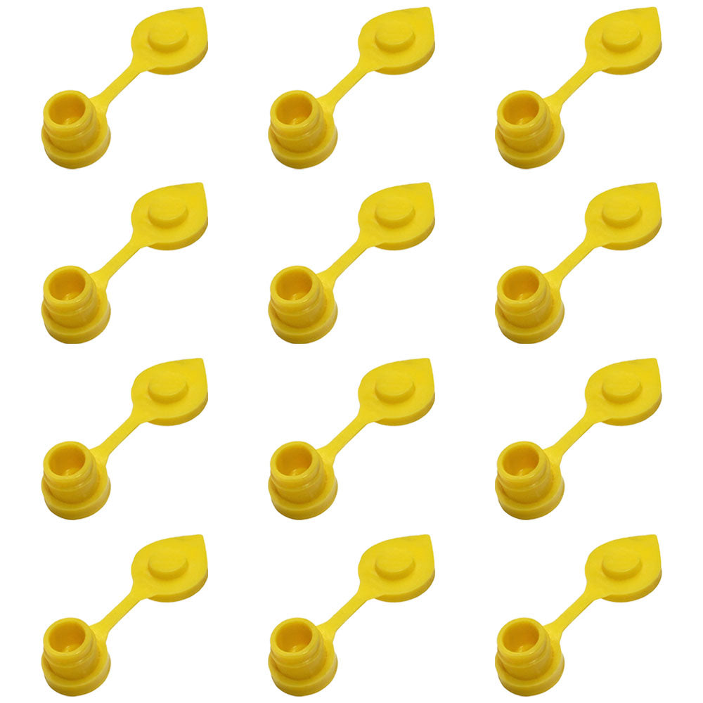 Qty 12: Gas Can Vent Caps (Yellow)  Fits Universal Products