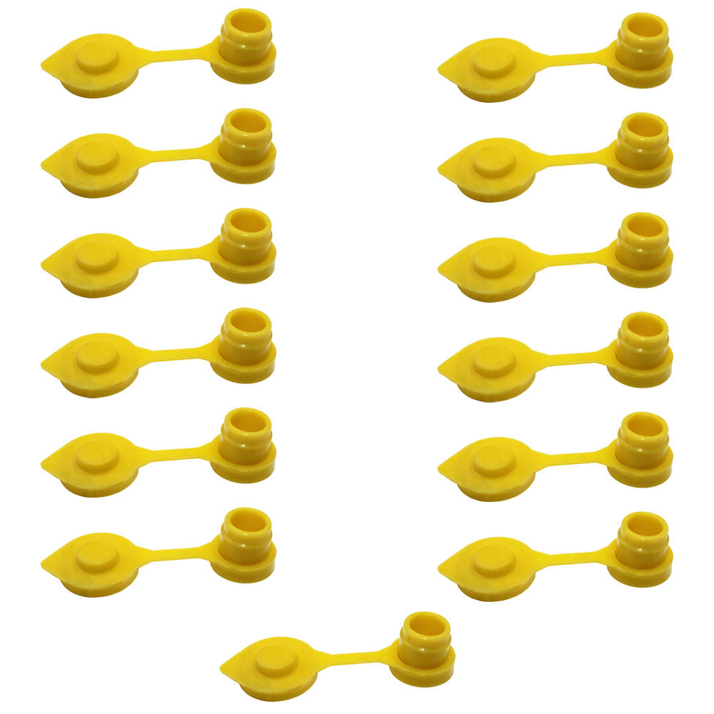 13-Pack New Yellow VENT CAPS Gas Can Breather Midwest Blitz Wedco Scepter