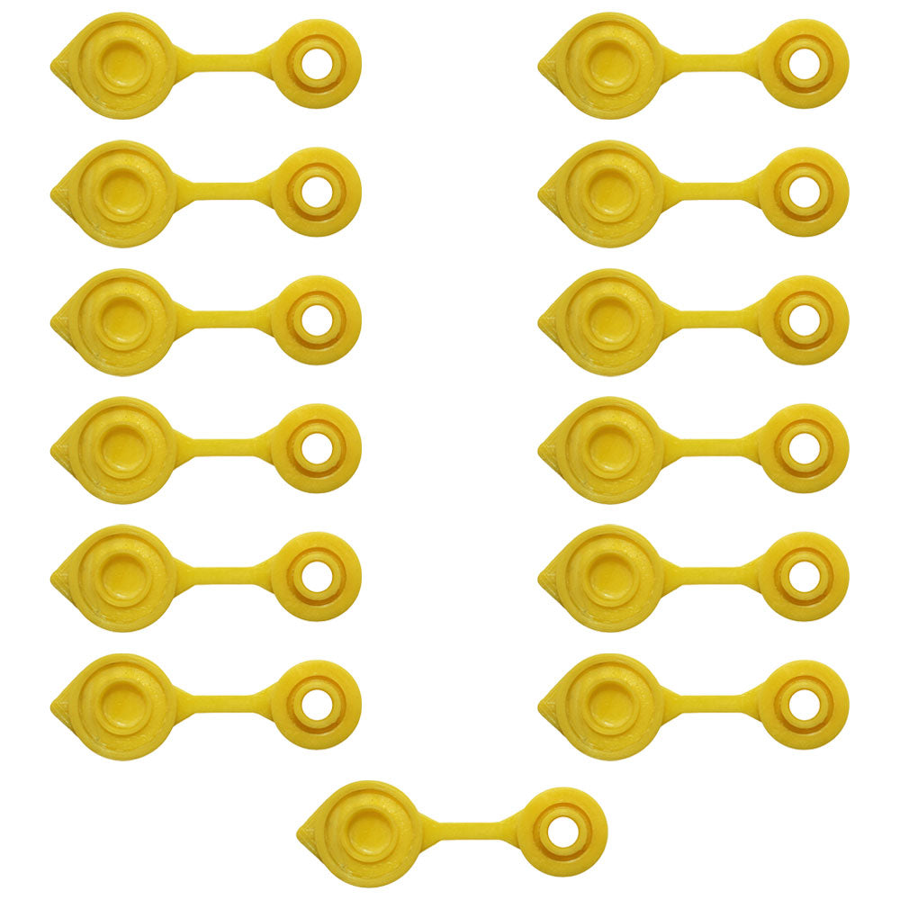 Qty 13: Gas Can Vent Caps (Yellow)  Fits Universal Products