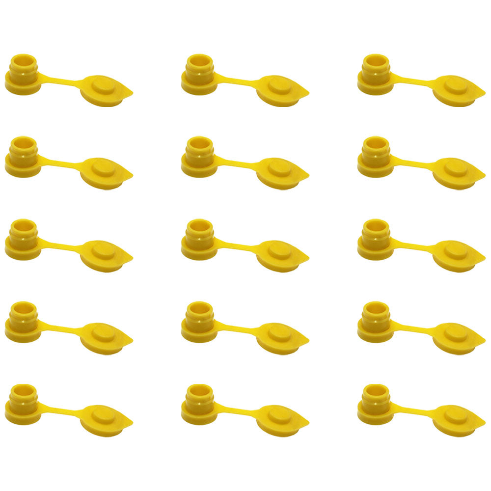 Qty 15: Gas Can Vent Caps (Yellow)  Fits Universal Products
