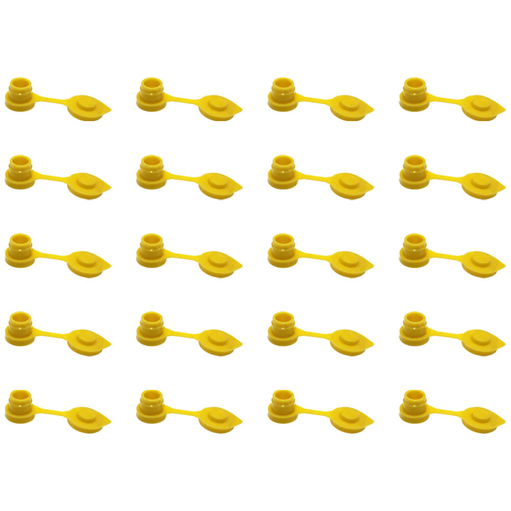 Twenty (20) Yellow Fuel Gas Jug Vent Caps For Eagle Scepter & Other Fuel Cans