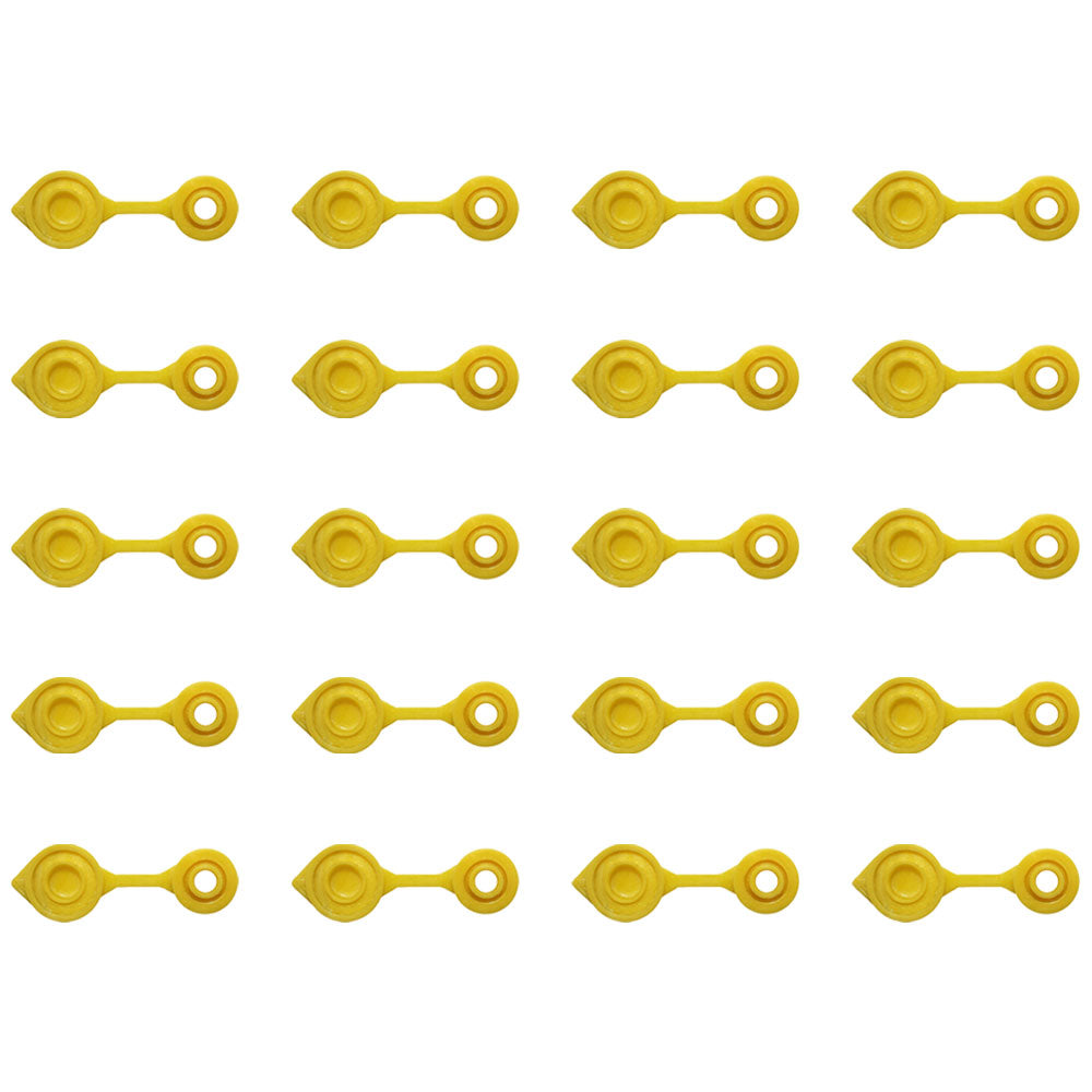 Twenty (20) Yellow Fuel Gas Jug Vent Caps For Eagle Scepter & Other Fuel Cans