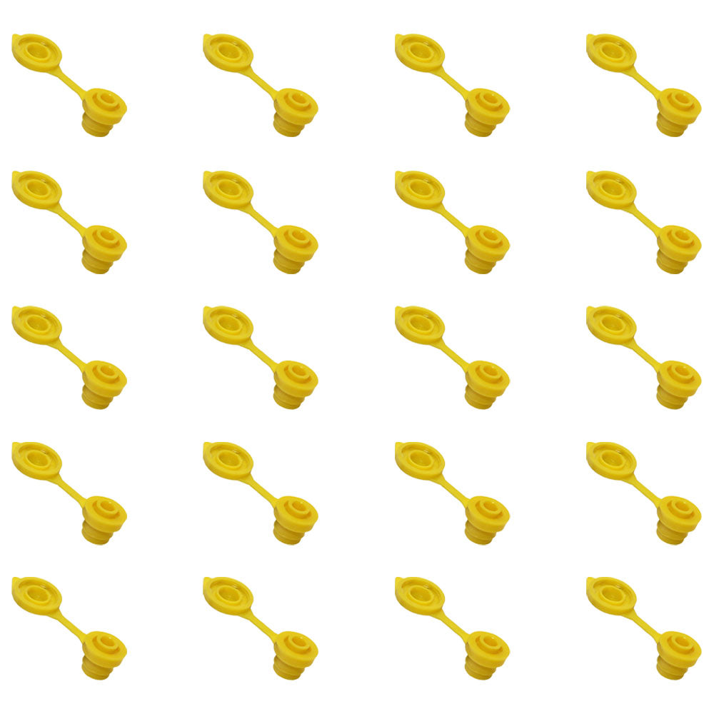 Qty 20: Gas Can Vent Caps (Yellow)  Fits Universal Products