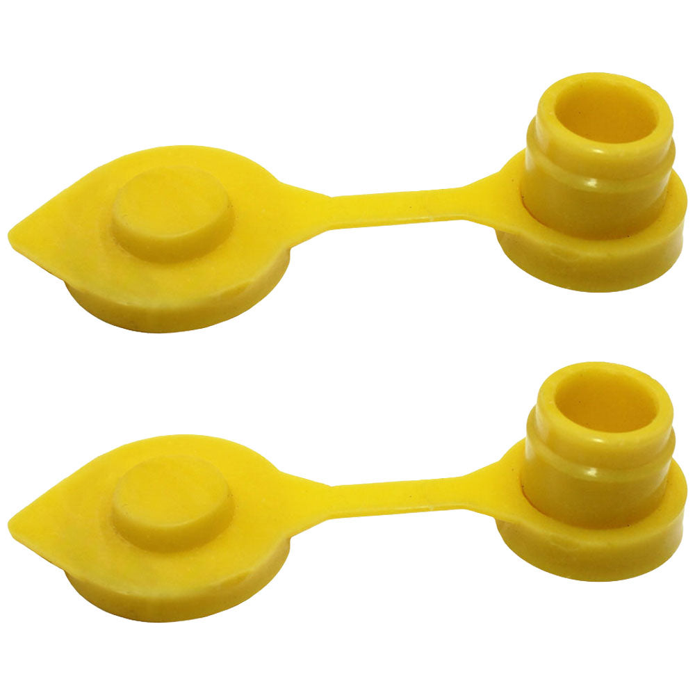 Qty 2: Gas Can Vent Caps (Yellow)  Fits Universal Products