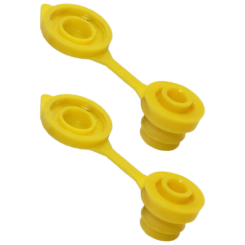 Qty 2: Gas Can Vent Caps (Yellow)  Fits Universal Products