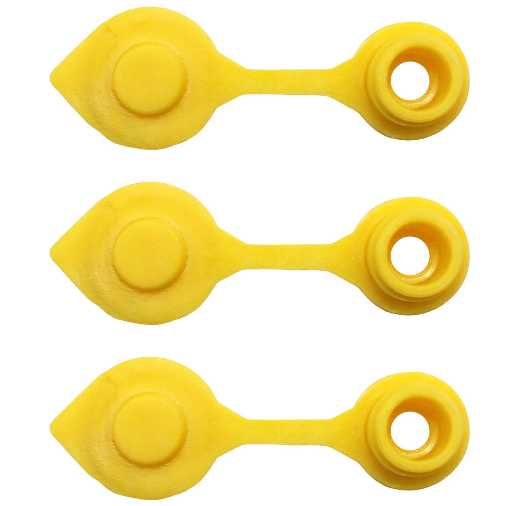 Qty 3: Gas Can Vent Caps (Yellow)  Fits Universal Products