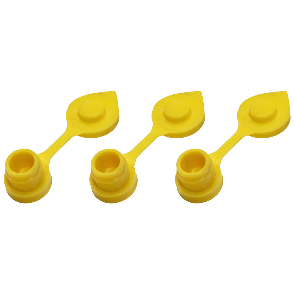 Qty 3: Gas Can Vent Caps (Yellow)  Fits Universal Products