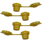 4-Pack Yellow Vent Caps Gas Fuel Can Breather fits Midwest Blitz Wedco Scepter
