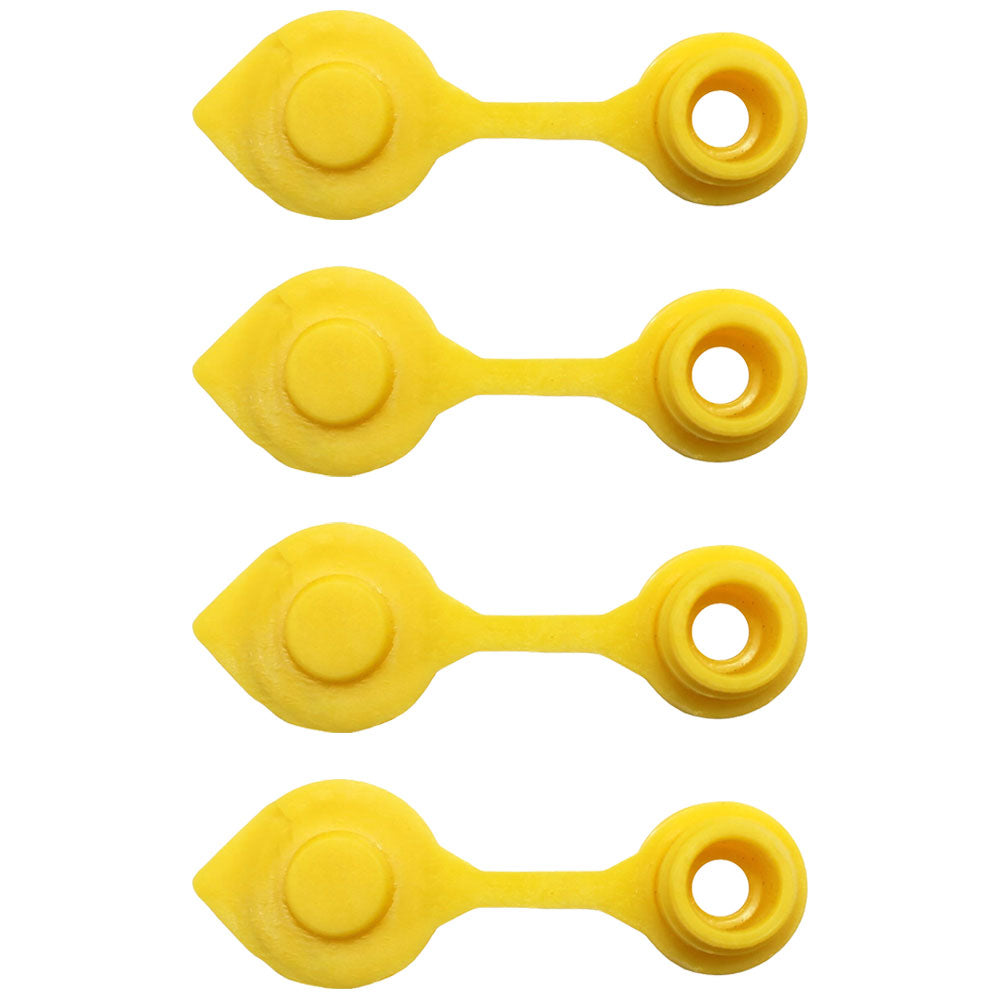 Qty 4: Gas Can Vent Caps (Yellow)  Fits Universal Products