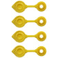 Qty 4: Gas Can Vent Caps (Yellow)  Fits Universal Products