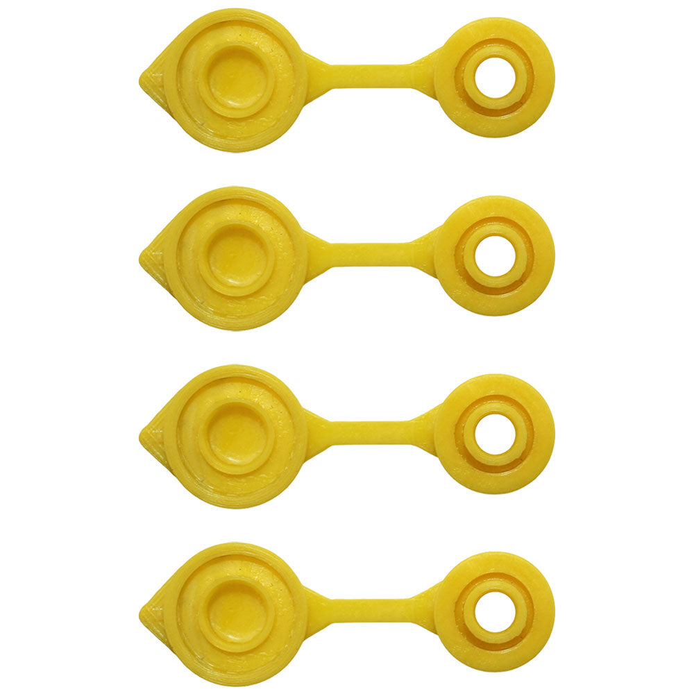 Qty 4: Gas Can Vent Caps (Yellow)  Fits Universal Products