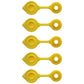 Set of Five (x5) Heavy Duty Fuel Can Vent Caps For All Plastic Fuel Cans Yellow