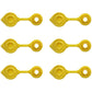 Qty 6: Gas Can Vent Caps (Yellow)  Fits Universal Products