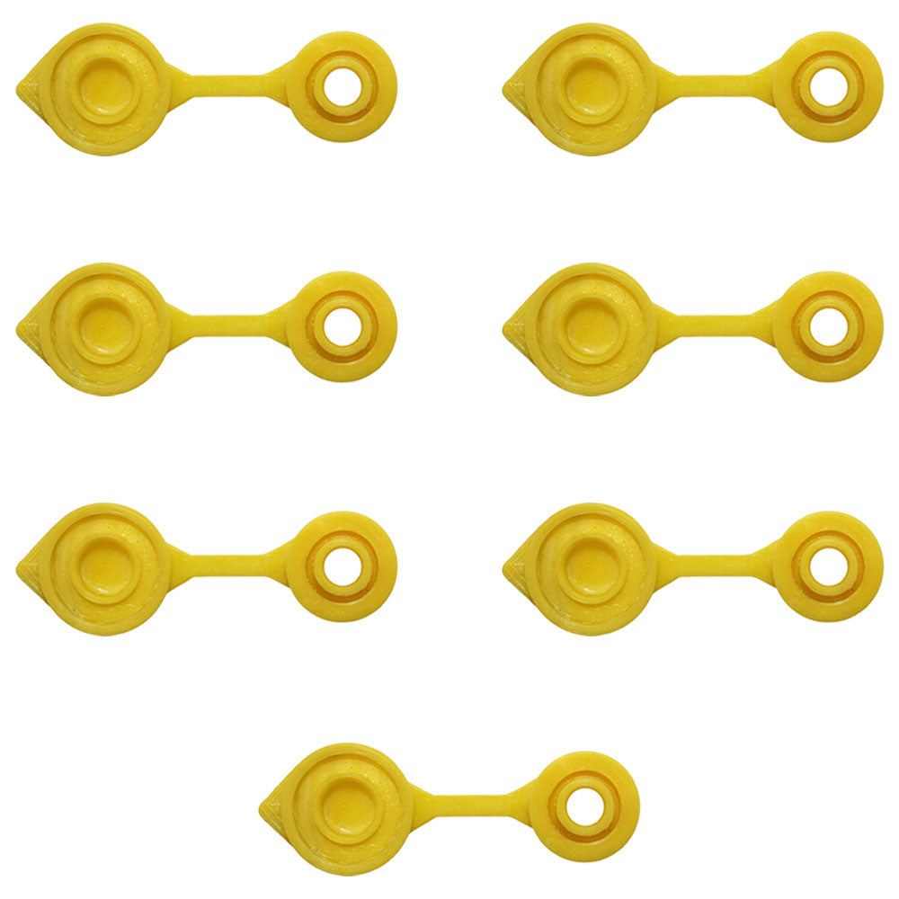 Qty 7: Gas Can Vent Caps (Yellow)  Fits Universal Products