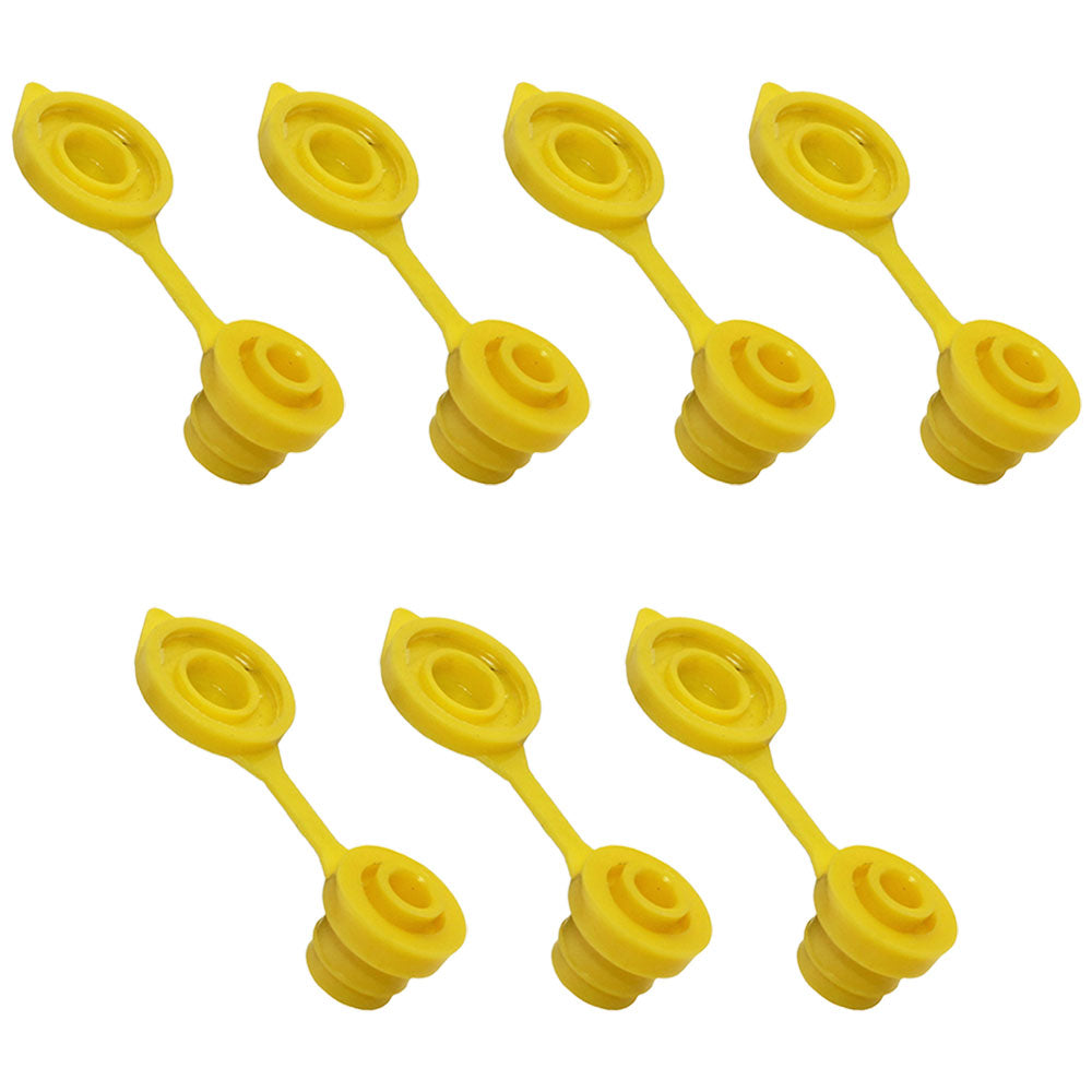 Qty 7: Gas Can Vent Caps (Yellow)  Fits Universal Products