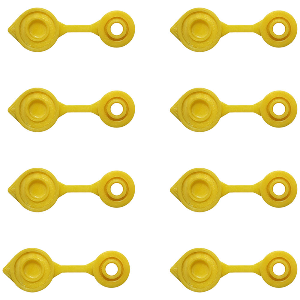 Qty 8: Gas Can Vent Caps (Yellow)  Fits Universal Products
