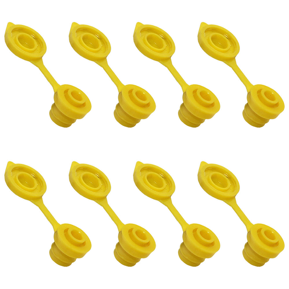 Qty 8: Gas Can Vent Caps (Yellow)  Fits Universal Products