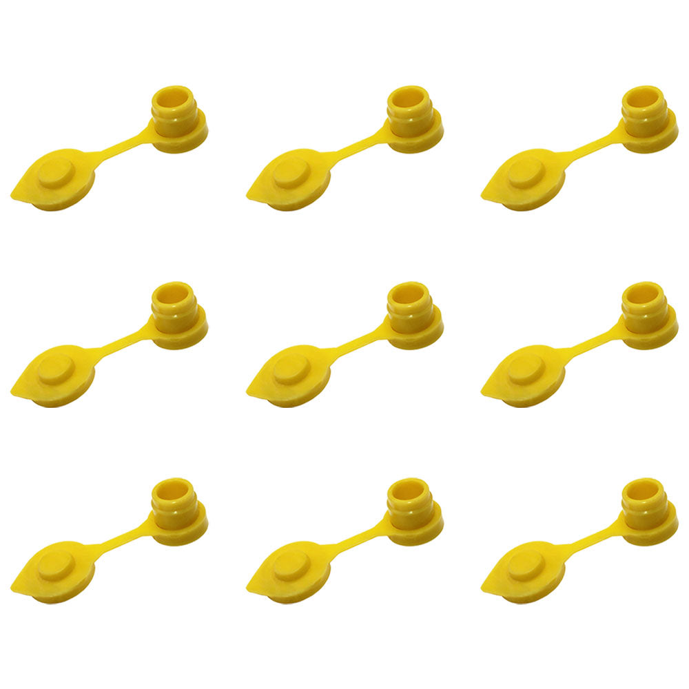 Qty 9: Gas Can Vent Cap (Yellow)  Fits Universal Products