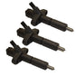 Set of 3 Diesel Fuel Injectors Fits Ford New Holland ~ Tractor Fuel Injecto