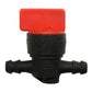 1/4" In-Line Fuel Shut Off Valve Fits Toro Replaces 1-603770