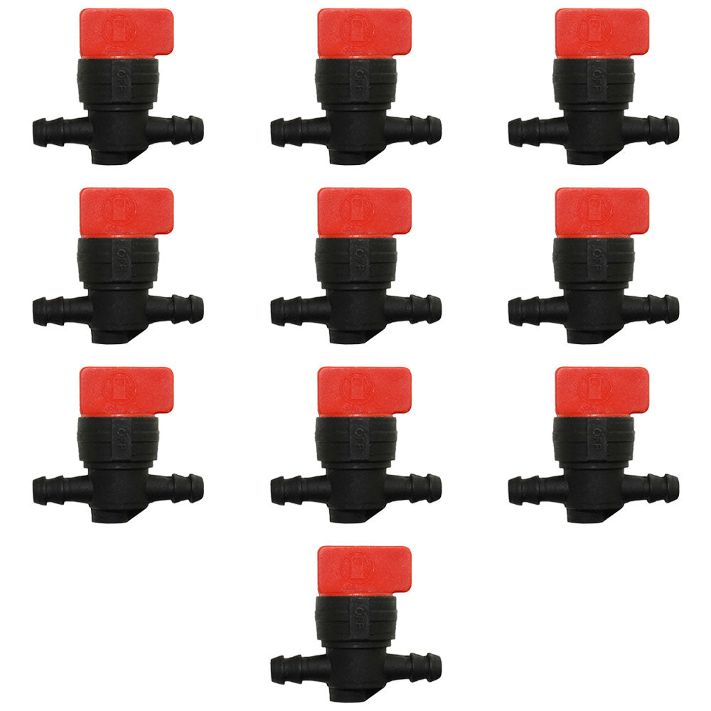Qty 10: 1/4" In-Line Fuel Shut Off Valve
 Fits Toro Replaces 1-603770