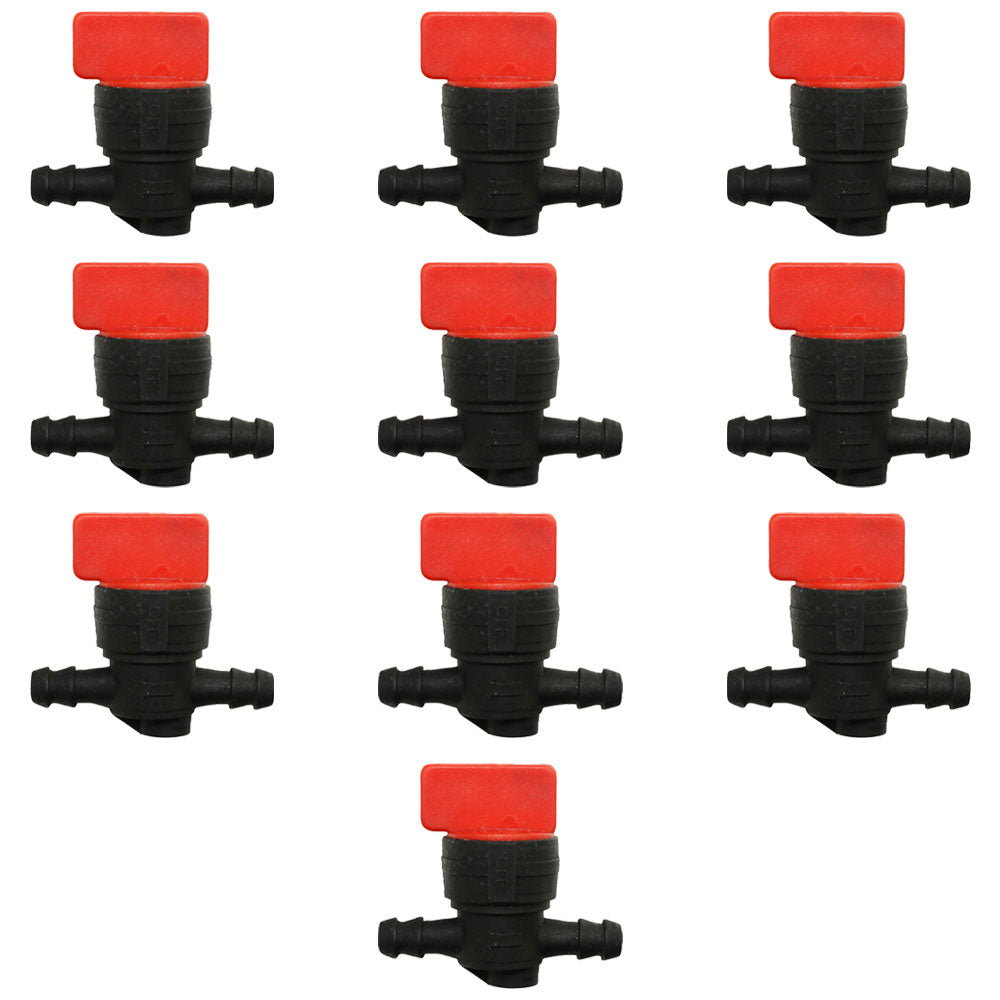Qty 10: 1/4" In-Line Fuel Shut Off Valve  Fits Briggs & Stratton Replaces 491860